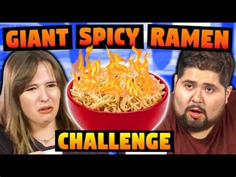 giant spicy ramen react chanel|GIANT SPICY RAMEN CHALLENGE! ─ REACT.